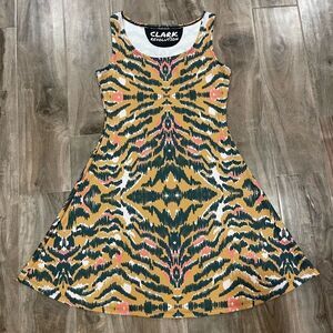 Clark Revolution Abstract Patterned Tank Dress M